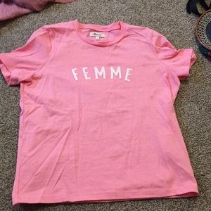 Pink madewell FEMME top